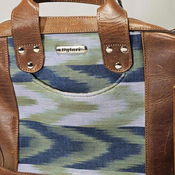 Mini Aria Convertible Day Bag Shoulder Or Backpack Brown Leather And Canvas - Picture 8 of 15